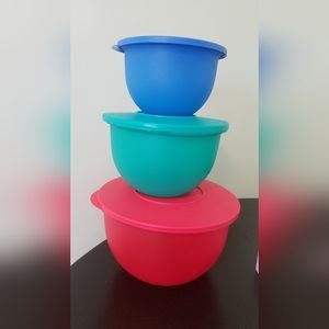 Tupperware impressions bowl set